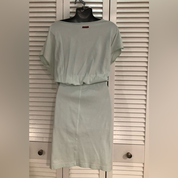 Hard Tail Forever aquamarine/light mint boatneck  dress size Large - Picture 3 of 8